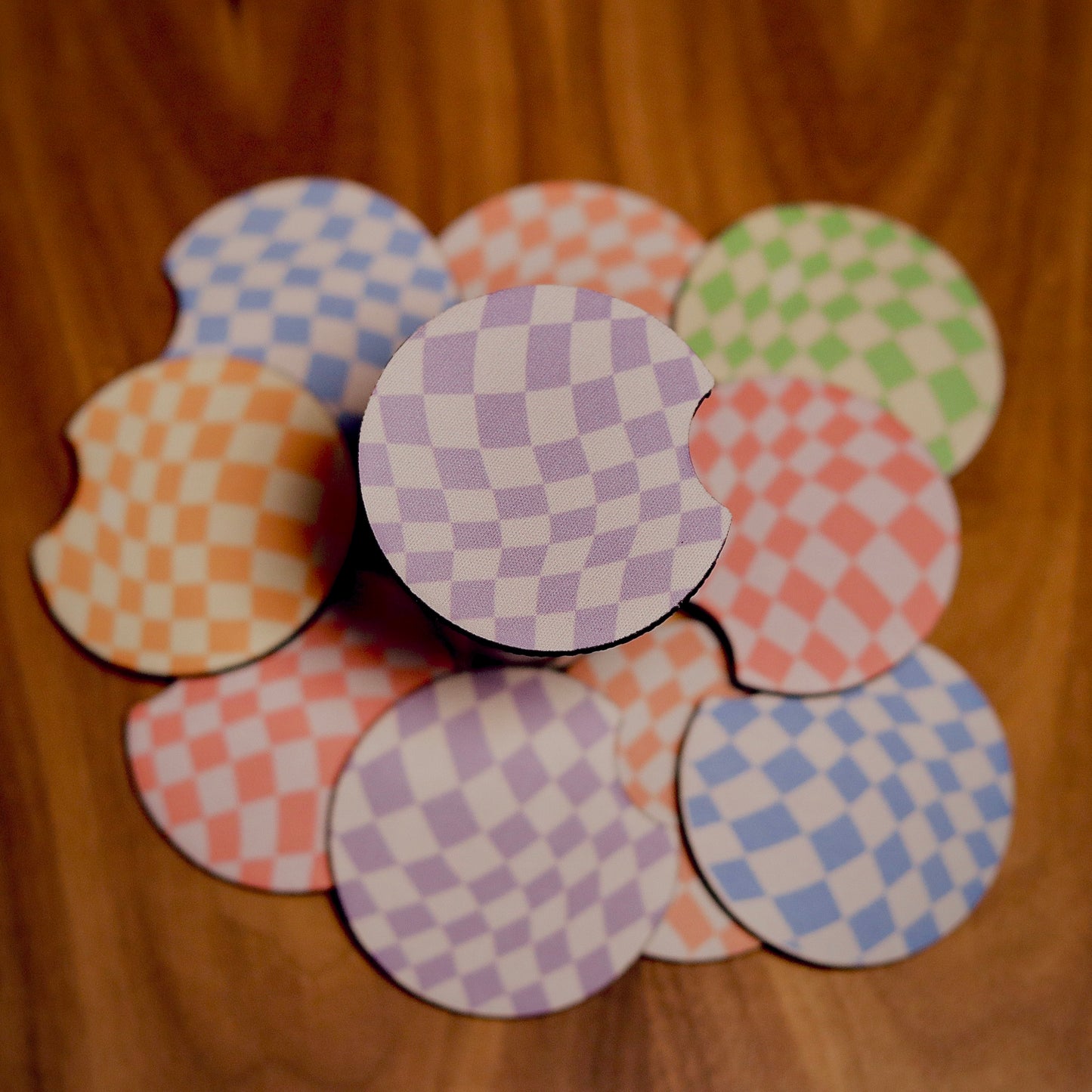 Checkerboard Car Coaster