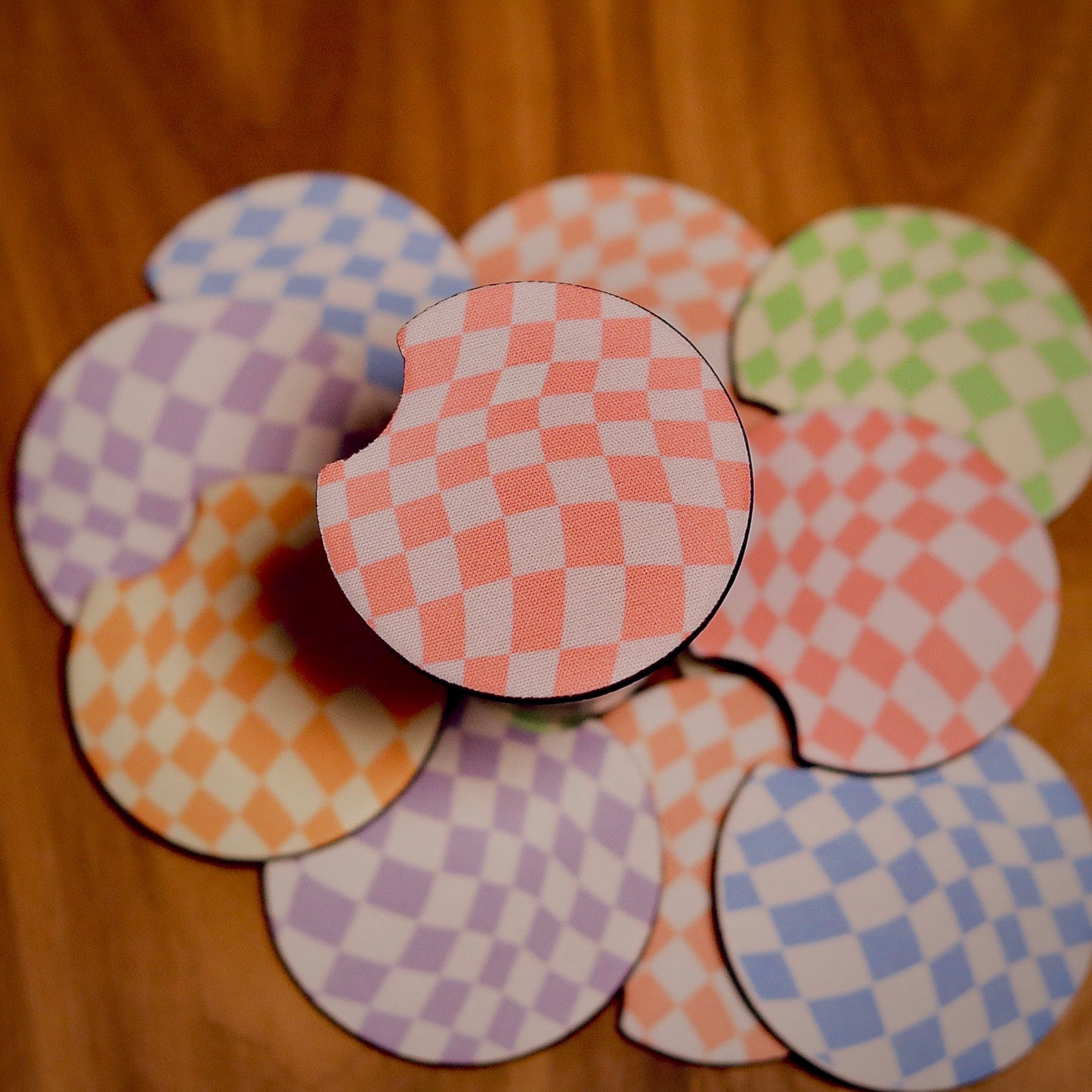 Checkerboard Car Coaster