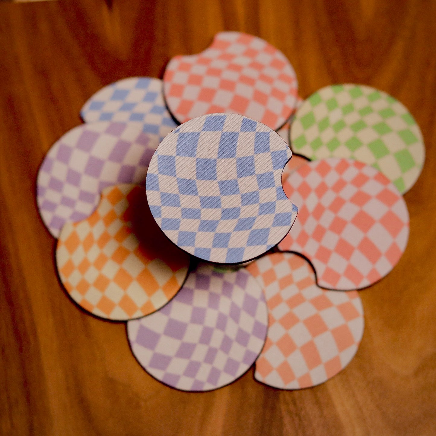 Checkerboard Car Coaster