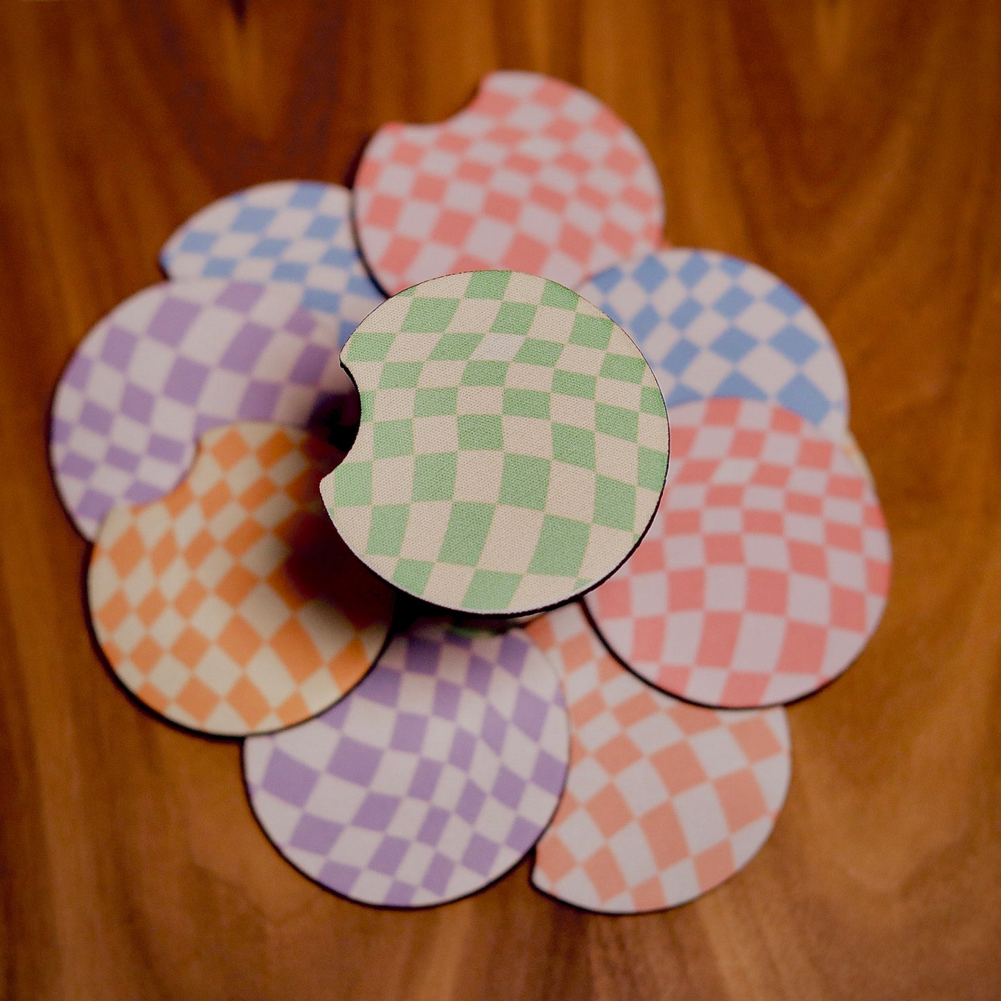 Checkerboard Car Coaster