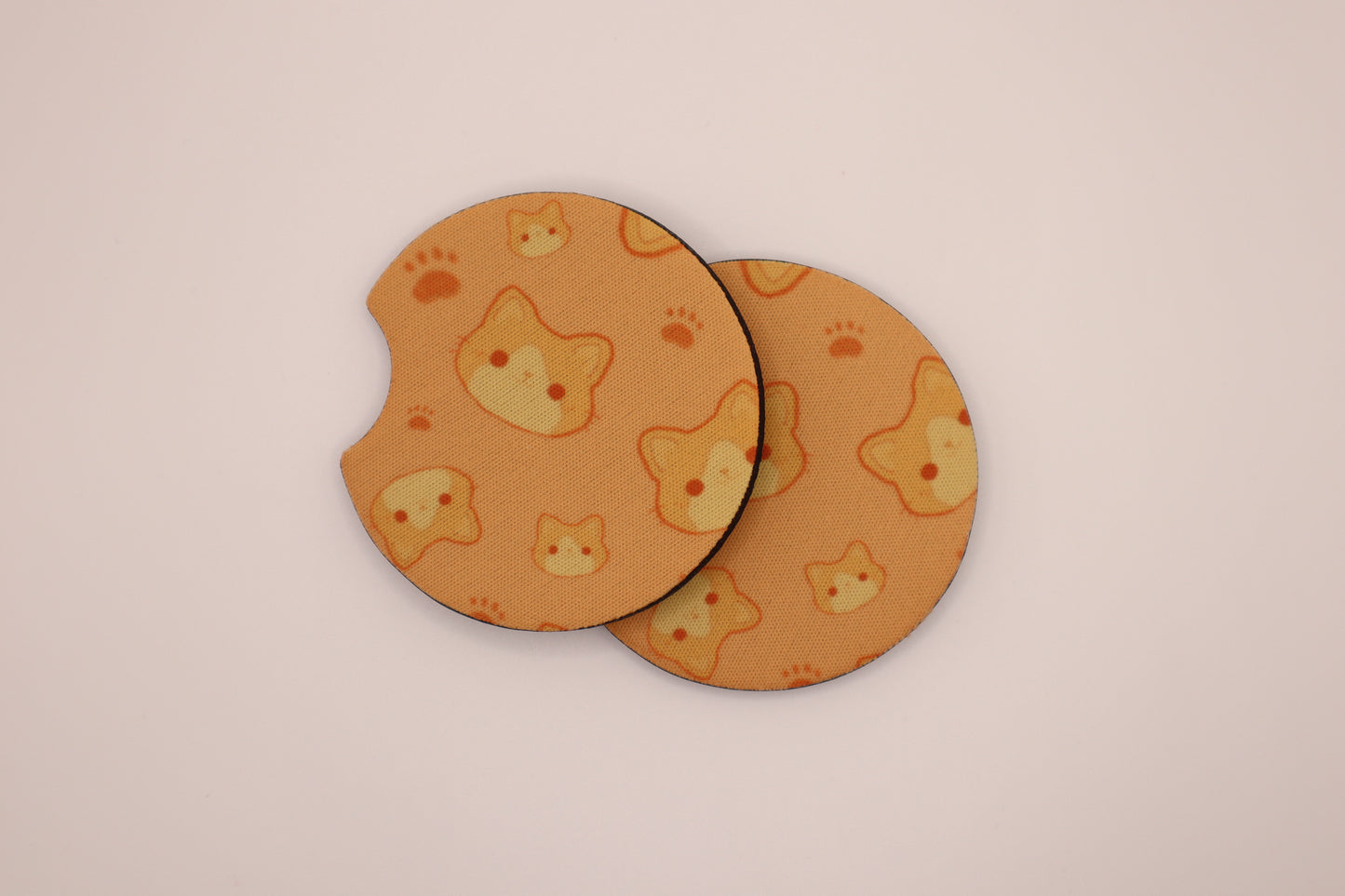 Orange Cat Car Coaster