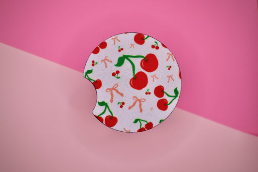Cherry Coquette Car Coaster