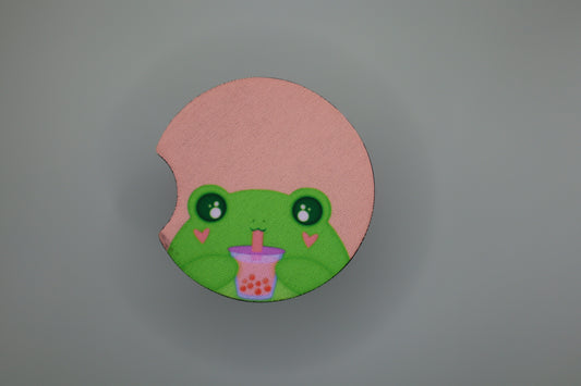Frog Boba Car Coaster