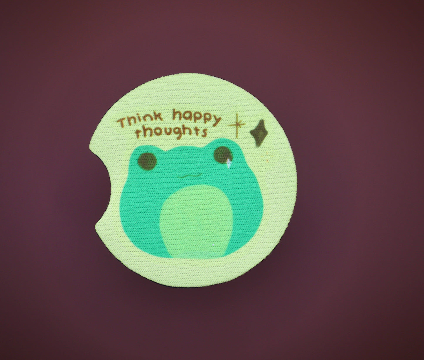 Positive Frog Car Coaster