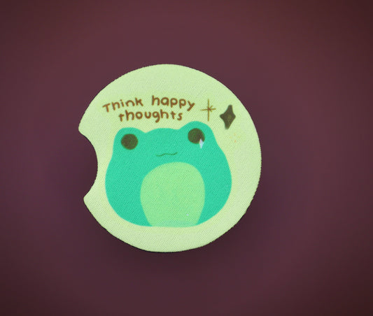 Positive Frog Car Coaster