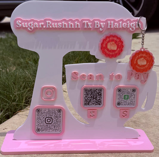 Stand Mixer QR Business Sign